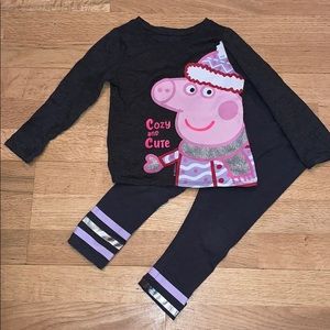 Peppa Pig long sleeve and leggings set